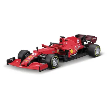 Ferrari F1 SF21 Bburago 1:43 2021 Литье под давлением # 16 Charles Leclerc Alloy Luxury Car Модель автомобиля Play 1 Коллекция игрушечных автомобилей из сплава