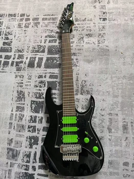 Семиструнная электрогитара double shake, зеленый высококачественный звукосниматель, гарантия качества, высококачественная гитара