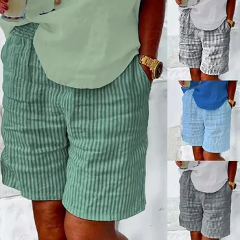 Женские летние полосатые повседневные брюки для женщин для работы, официальные короткие брюки для женщин, женские повседневные брюки с высокой талией, завязывающиеся на себя