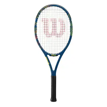 Теннисная ракетка для взрослых US Open GS 105 дюймов - синяя, размер рукоятки 3-4 3/8 дюйма, с нанизанной нитью 10,76 унции
