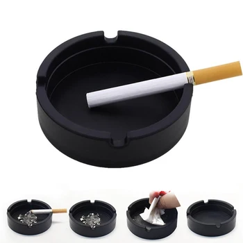 Мягкий силиконовый держатель для пепельницы для кемпинга, портативная круглая пепельница для табака с защитой от ожогов, подарок для аксессуаров для курения
