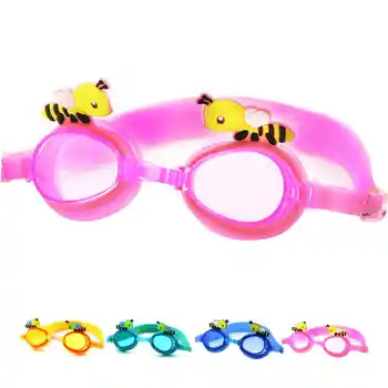 Милые водонепроницаемые детские очки для плавания с защитой от запотевания, украшение в виде пчелы, Детские Очки для плавания, Аксессуары для пляжа и бассейна, Очки