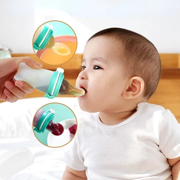 1 шт. детская ложка-кормушка Силиконовая ложка для кормления Лекарства Детские столовые приборы