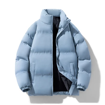 Новая мужская верхняя одежда из утолщенного утепленного хлопка свободного кроя, мужское пальто, холодная и теплая хлопковая куртка, модные тенденции