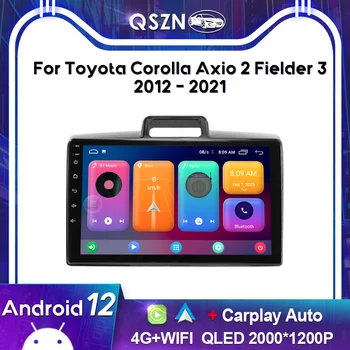 QSZN 2K QLED Для Toyota Corolla Axio 2 Fielder 3 2012-2021 Автомобильный Радиоприемник Carplay GPS 4G Мультимедийный Видеоплеер Головное устройство Авторадио