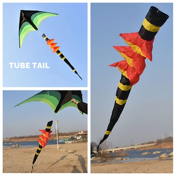 бесплатная доставка 3d хвосты воздушных змеев радужный воздушный змей полет воздушного змея спорт на открытом воздухе пляж для взрослых воздушный змей нейлоновая ткань надувные игрушки кевлар