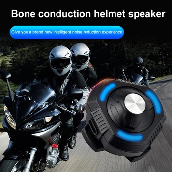 Гарнитура для мотоциклетного шлема, динамик гарнитуры, Bluetooth 5.3, гарнитура для громкой связи с костной проводимостью, Bluetooth-гарнитура для райдеров с микрофоном